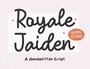 Royale Jaiden font