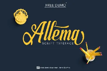 Allema Script Free font