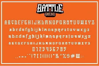 Battleground font