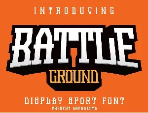 Battleground font