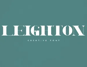 Leighton Serif font