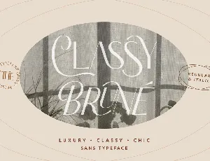 Classy Brune font