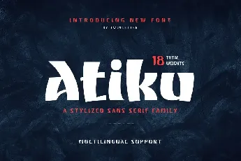 Atiku personal use font