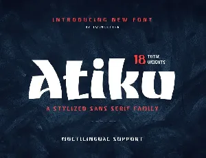 Atiku personal use font