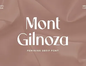 Mont Gilnoza font