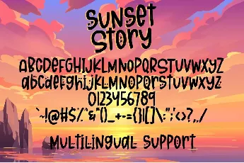 Sunset Story font