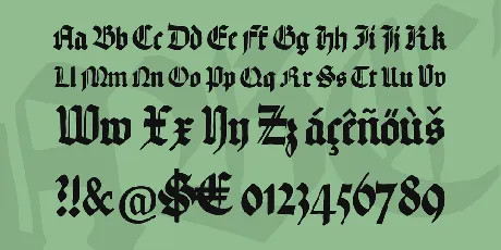 Hand Textur font