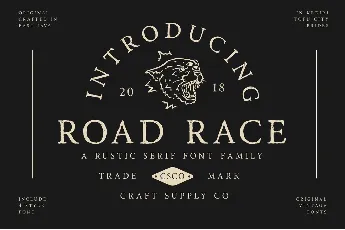 Road Race font