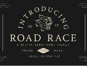 Road Race font