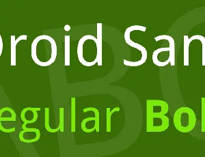 Droid Sans font