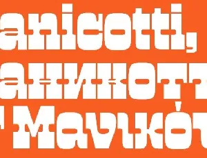 Manicotti font