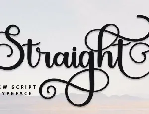 Straight Typeface font