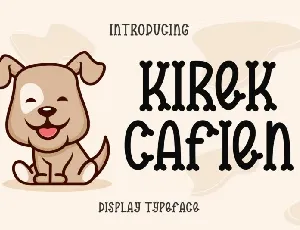 Kirek Cafien font