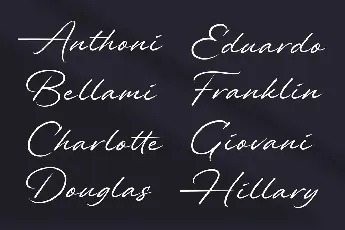 Alander Signature font