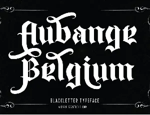 Aubange Belgium font