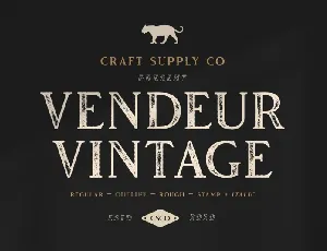 Vendeur Vintage Family font