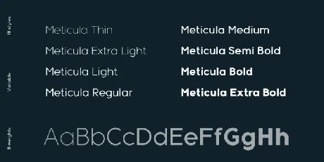 Meticula Family font