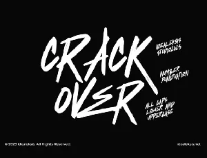 Crack Over font