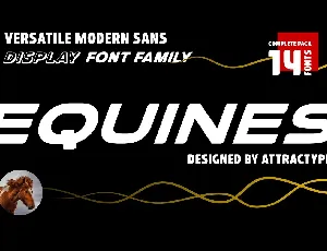 Equines font