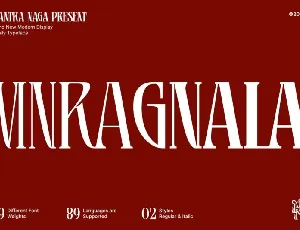 MNRagnala font