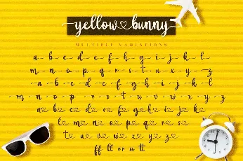 Yellow Bunny font