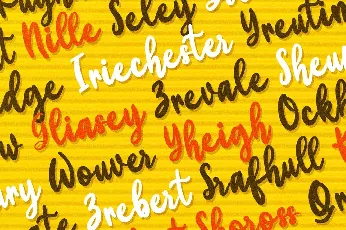 Yellow Bunny font
