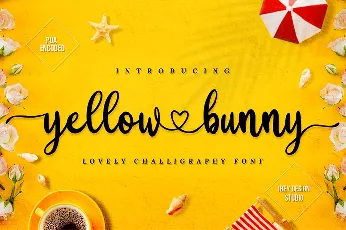 Yellow Bunny font