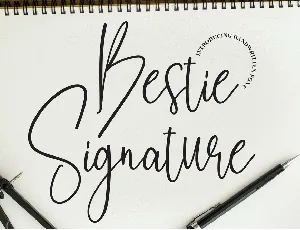 Bestie Signature font