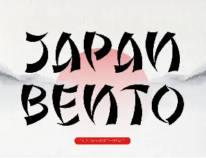 Japan Bento - Demo Version font
