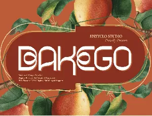 BAKEGO font