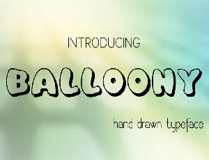 Balloony font