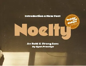 Noelty font