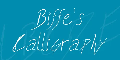 Biffe's Calligraphy font