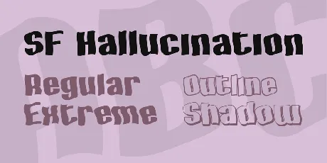 SF Hallucination font