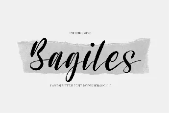 Bagiles font