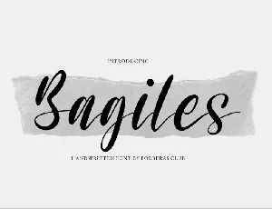 Bagiles font