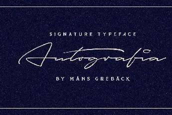 Autografia font