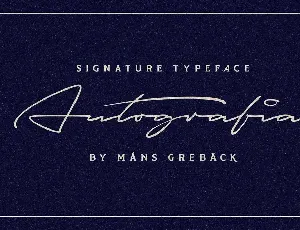 Autografia font