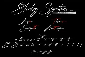 Stenley Signature Script font