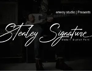 Stenley Signature Script font