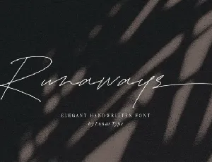 Runaways font