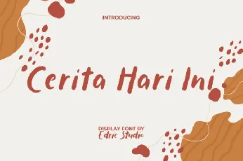 Cerita Hari Ini font