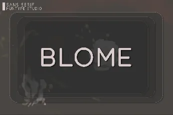 Blome font