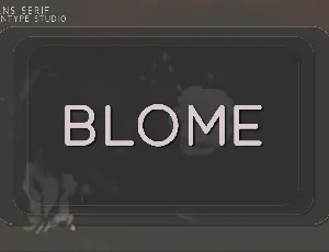 Blome font