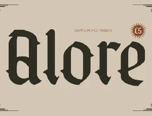 CS Alore font