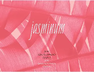 Jasminum Handwriting Free font