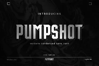 Pumpshot font