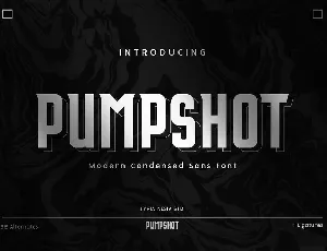 Pumpshot font