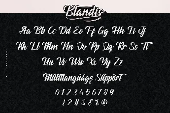 Blandis Demo font