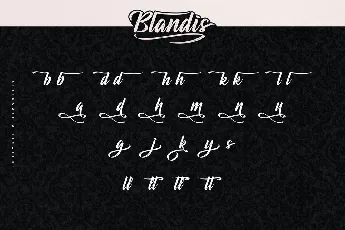 Blandis Demo font